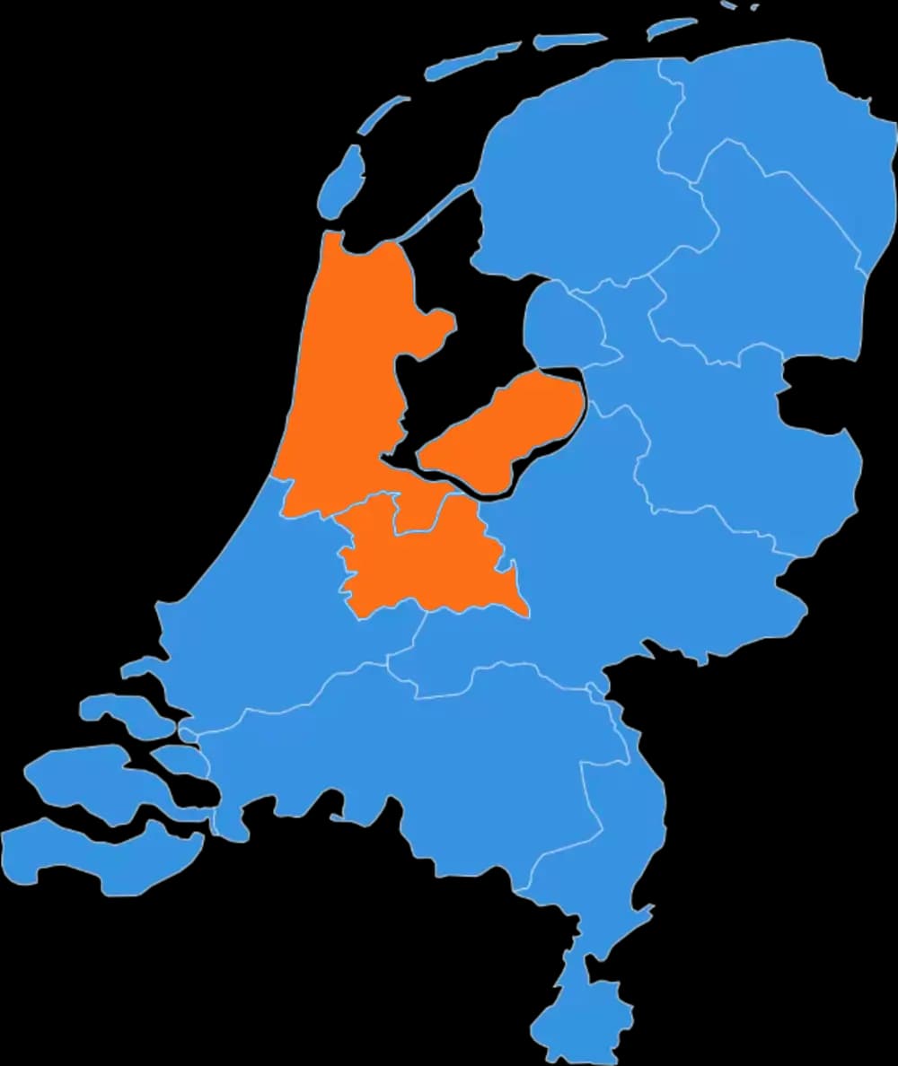 Nederland map